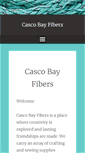 Mobile Screenshot of cascobayfibers.com
