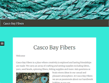 Tablet Screenshot of cascobayfibers.com
